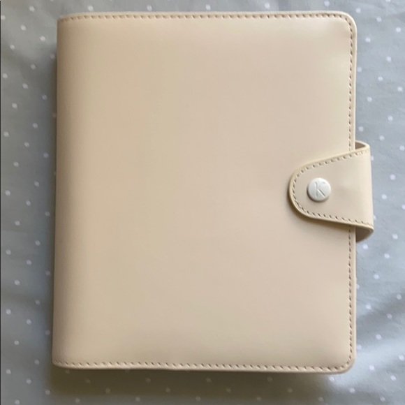 Kikki K B6 Personal Classic Nude Leather Planner